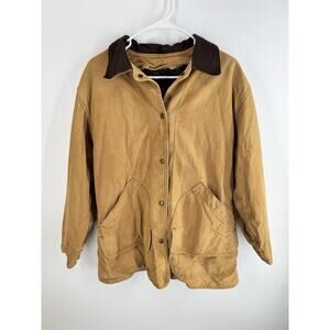 Woolrich Tan Jacket with Brown Collar